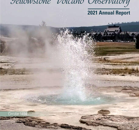 Cover of Yellowstone Volcano Observatory 2021 Annual Report