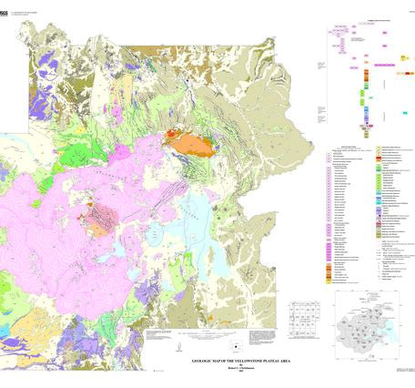 Geological Map of the Yellowstone Plateau Volcanic Field