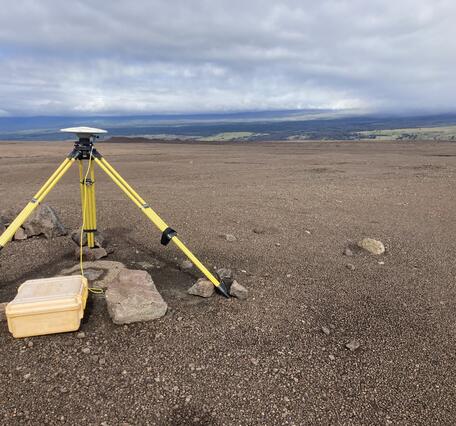 Color photograph of survey instrument