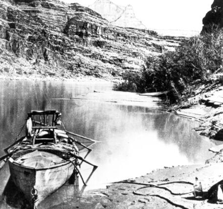 Major John Wesley Powell's boat the "Emma Dean"