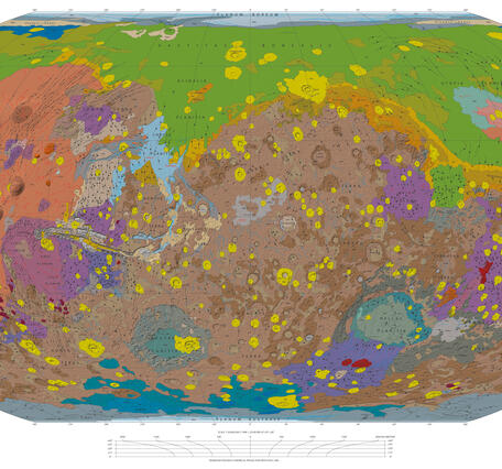 Geological map of Mars