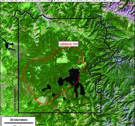 Landsat-5 image of Yellowstone region...