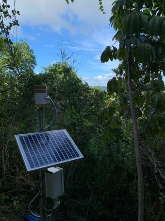 Part of the completed monitoring site at the Cayey geomagnetism observatory