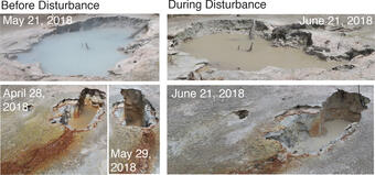 This is a comparison of before and after Norris Seasonal Disturbance.