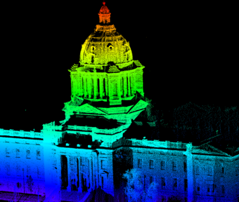 Lidar Scan of South Dakota Capitol Building 