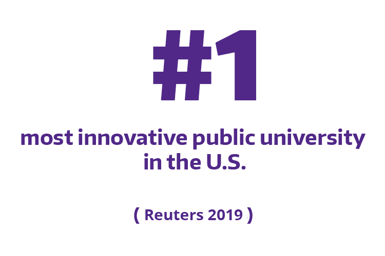 No. 1 most innovated public university in the U.S. according to Reuters