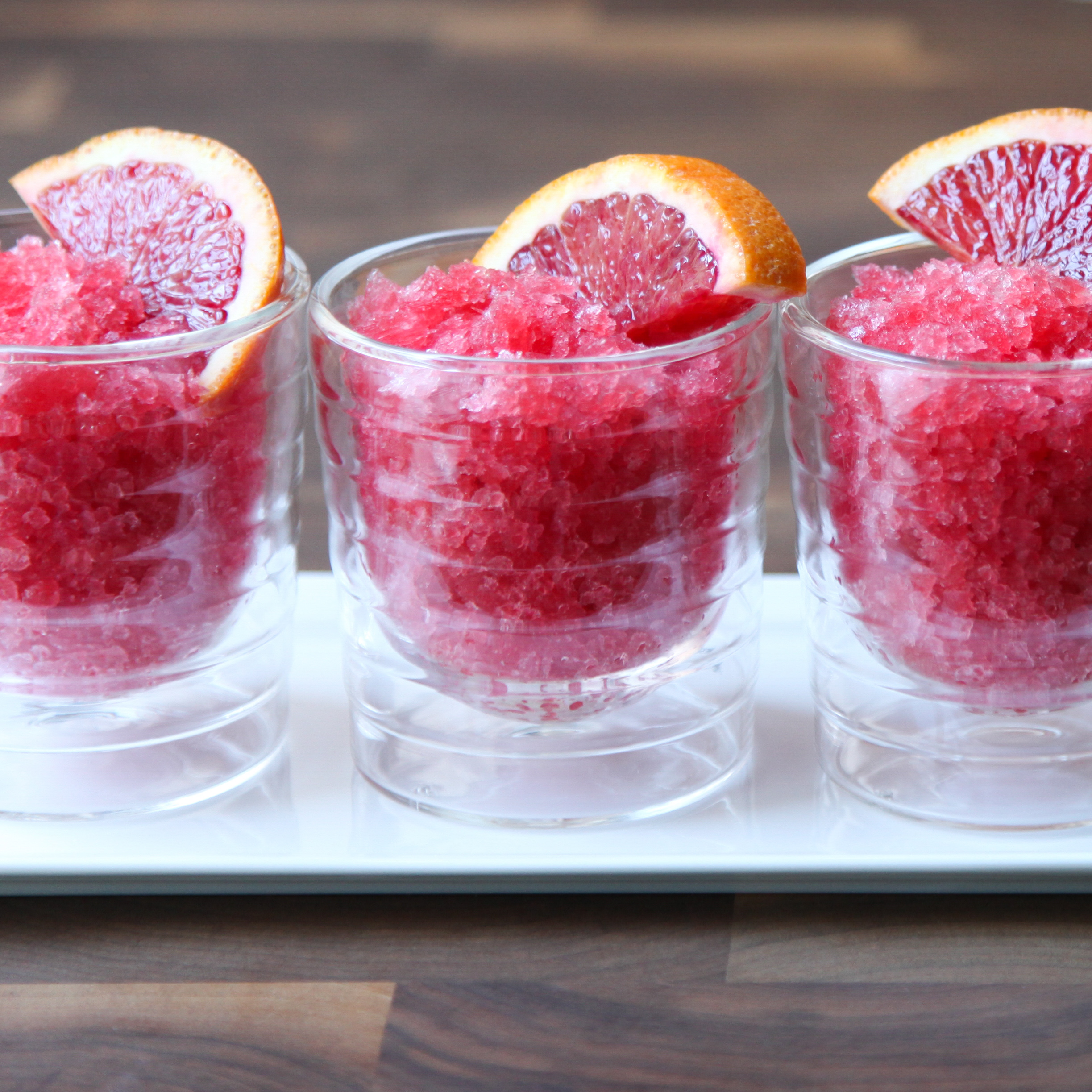 Blood Orange Aperol Granita | amodestfeast.com | A Modest Feast