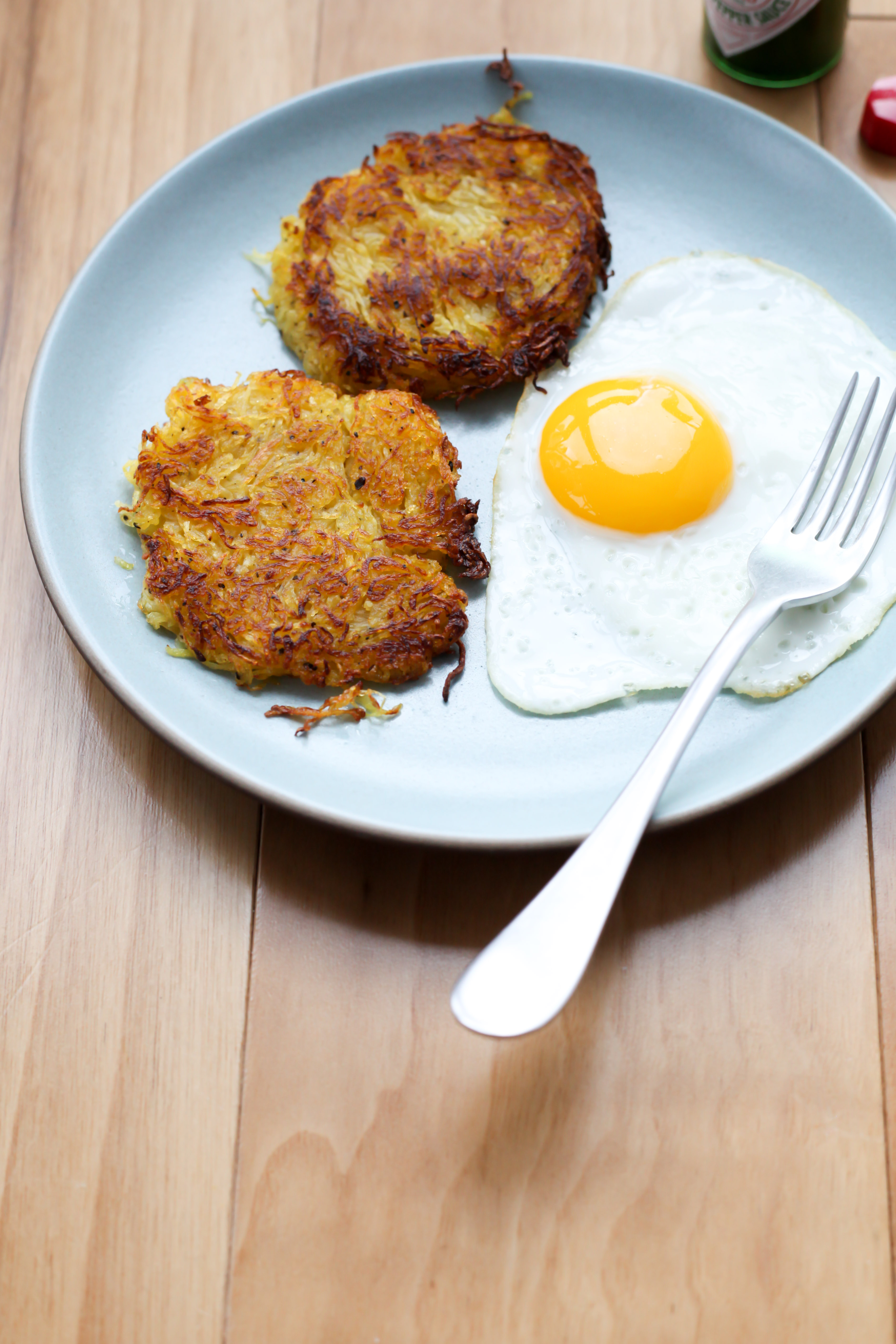 Spaghetti Squash Hash Browns | amodestfeast.com | @amodestfeast