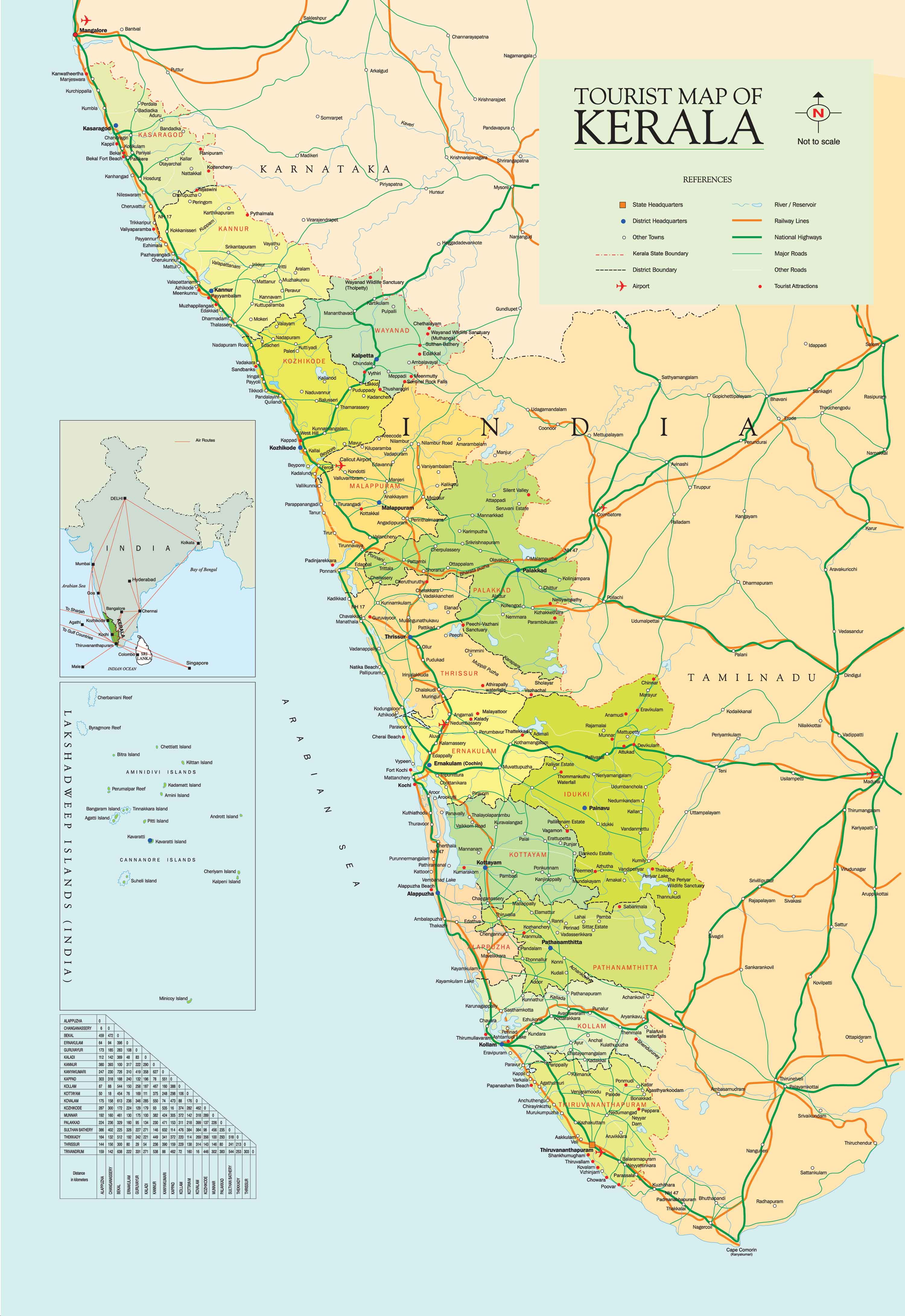 Map Of Kerla