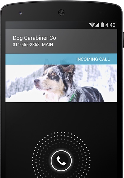 A smarter caller ID