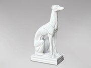 Mid-Century Italian Ceramic Greyhound Sculpture