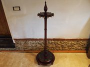 Snooker Cue Stand Victorian Revolving Mahogany 