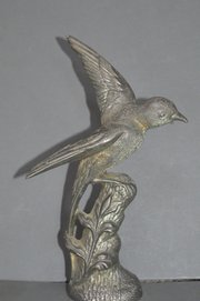 Art Nouveau Cast Metal Statue Bird ,c 1900