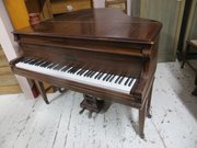 Antique Mahogany Baby Grand Piano 