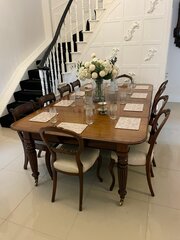 Antique Regency Mahogany Extending Dining Table