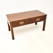 Antique Mahogany Campaign Style Coffee Table