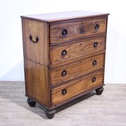 Anglo-Chinese Padouk Secretaire Campaign Chest