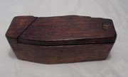 Rare Georgian Gothic Coffin Shaped Grease Pot/ Box