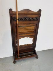 Victorian Walnut Snooker Cue Stand