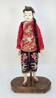 A  Chinese 19th Century Large Figurative Doll