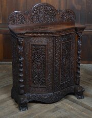 Victorian Burmese Padouk Sideboard / Cabinet