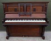 Edwardian Mahogany Joseph Wallis Upright Piano