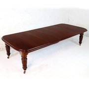 Victorian Mahogany Windout Dining Table & 3 Leaves