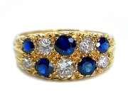 Sapphire & Diamond Ring By Tim ODonoghue