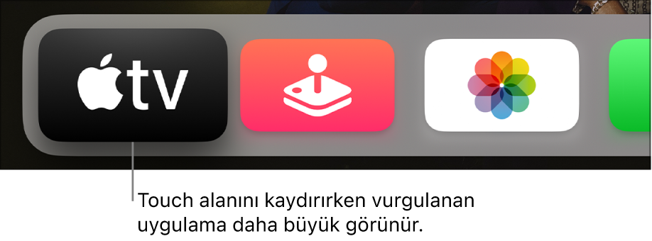 Ana ekranda seçili uygulama