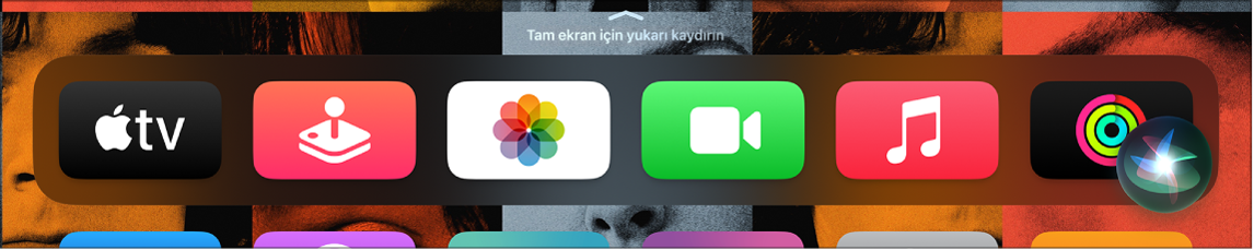 Siri yanıtını gösteren ana ekran