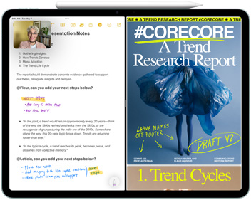 Notater-appen på en iPad med Apple Pencil