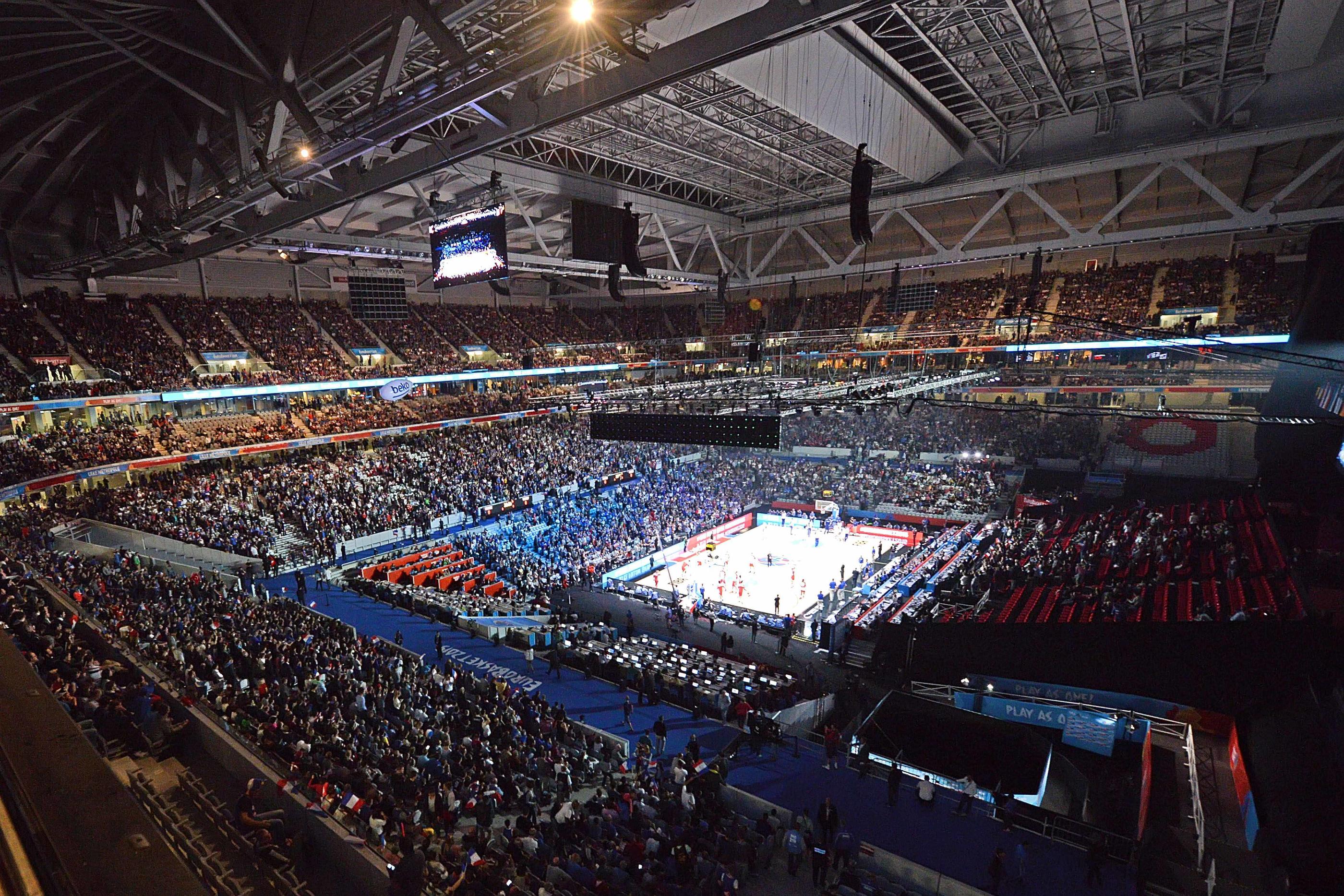 Le stade Pierre-Mauroy avait accueilli le match France-Turquie lors de l'Eurobasket 2015