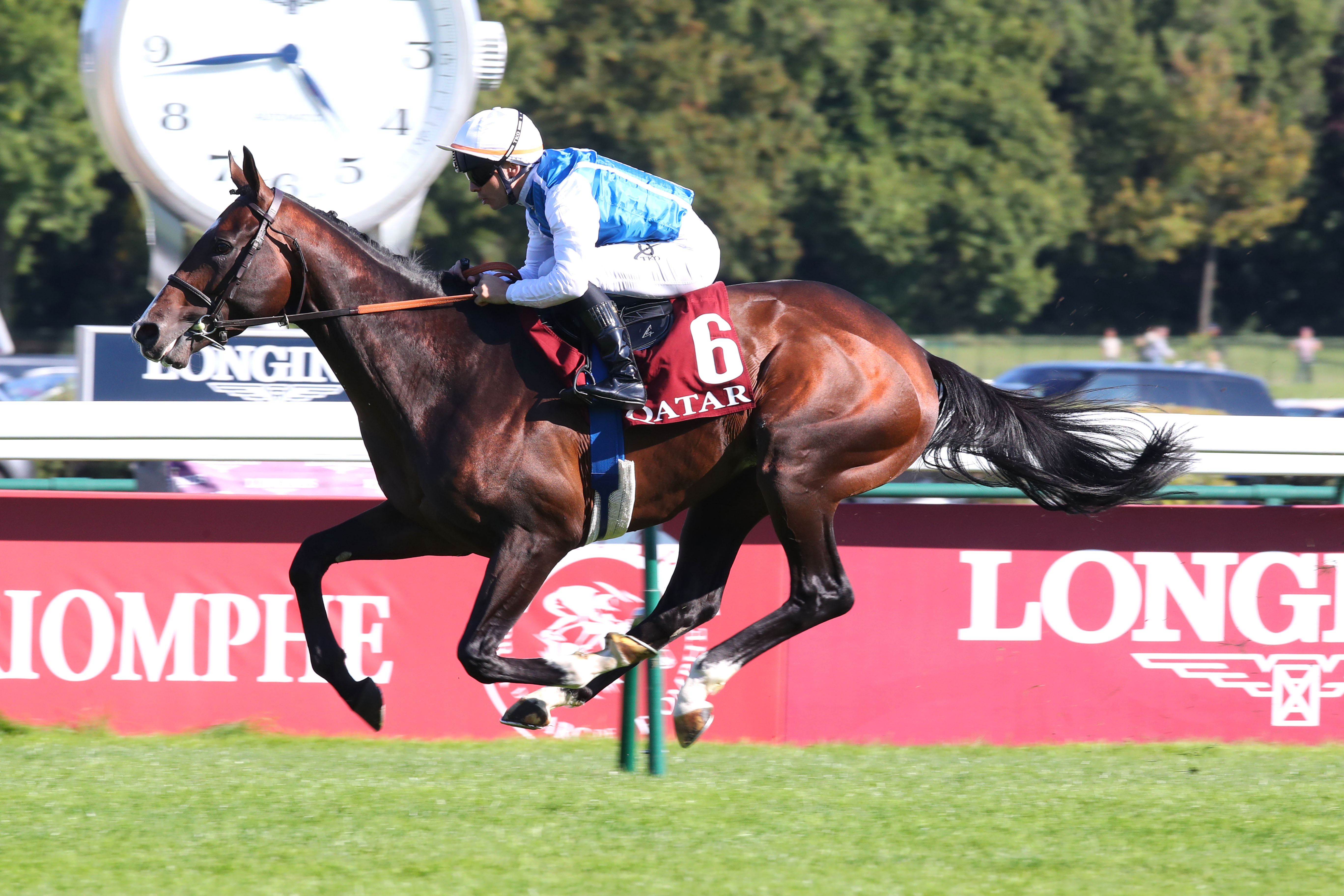 ParisLongchamp (XVIe), le dimanche 15 septembre 2024. Sosie remporte le Prix Niel et sera le favori du prochain Prix de l'Arc de Triomphe.