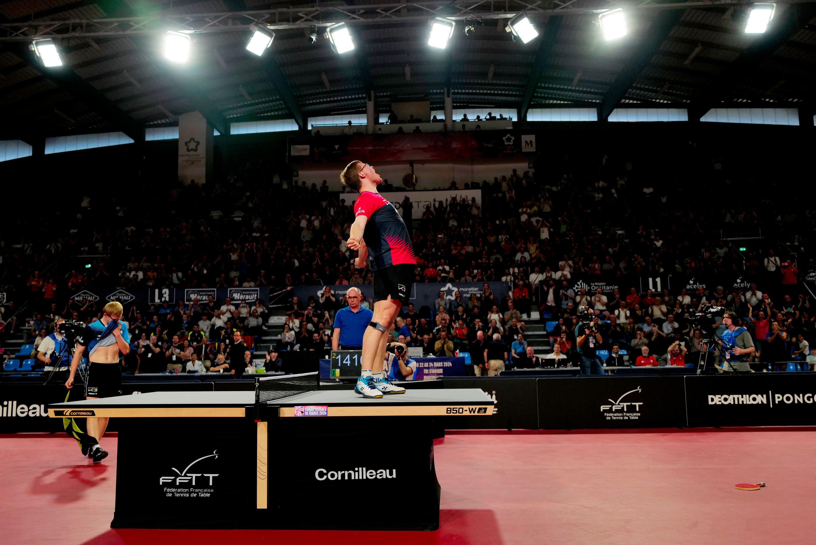 Alexis Lebrun est sacré champion de France pour la troisième fois consécutive (Photo Sylvain THOMAS / AFP)