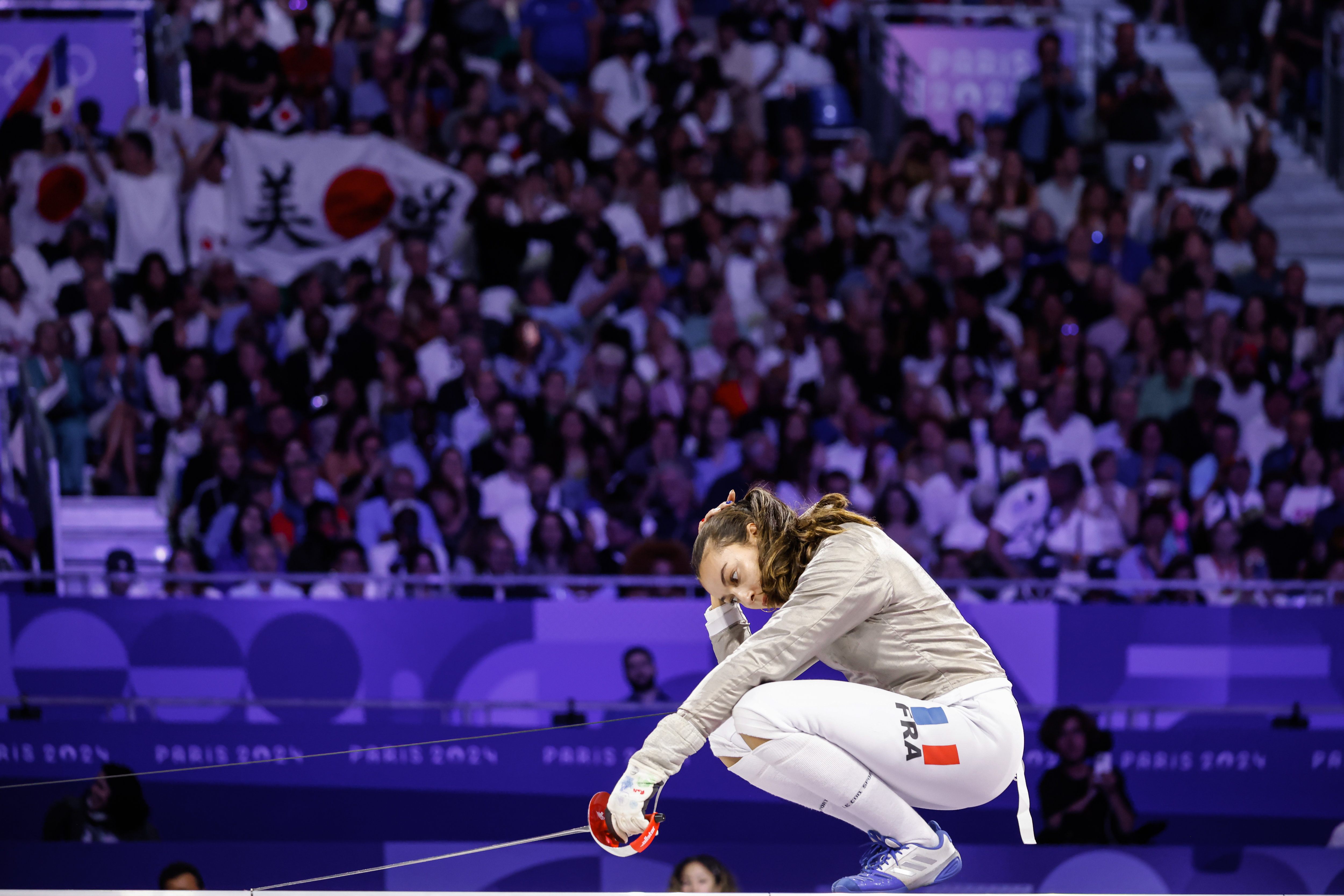 Sara Balzer et les Bleues terminent au pied du podium d'une compétition dont elles étaient favorites. LP/Olivier Corsan