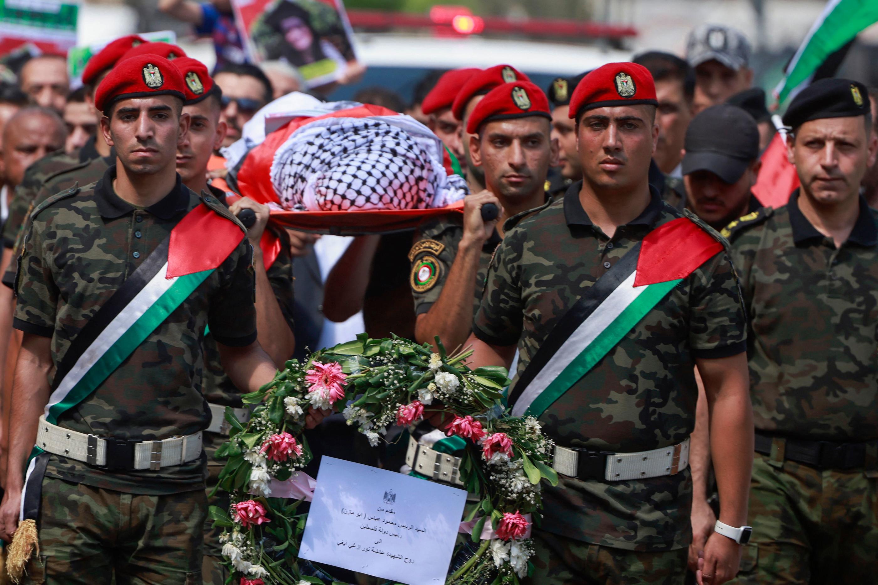 La militante américano turque Aysenur Ezgi Eygi avait été tuée vendredi en Cisjordanie. AFP / Jaafar Ashtiyeh