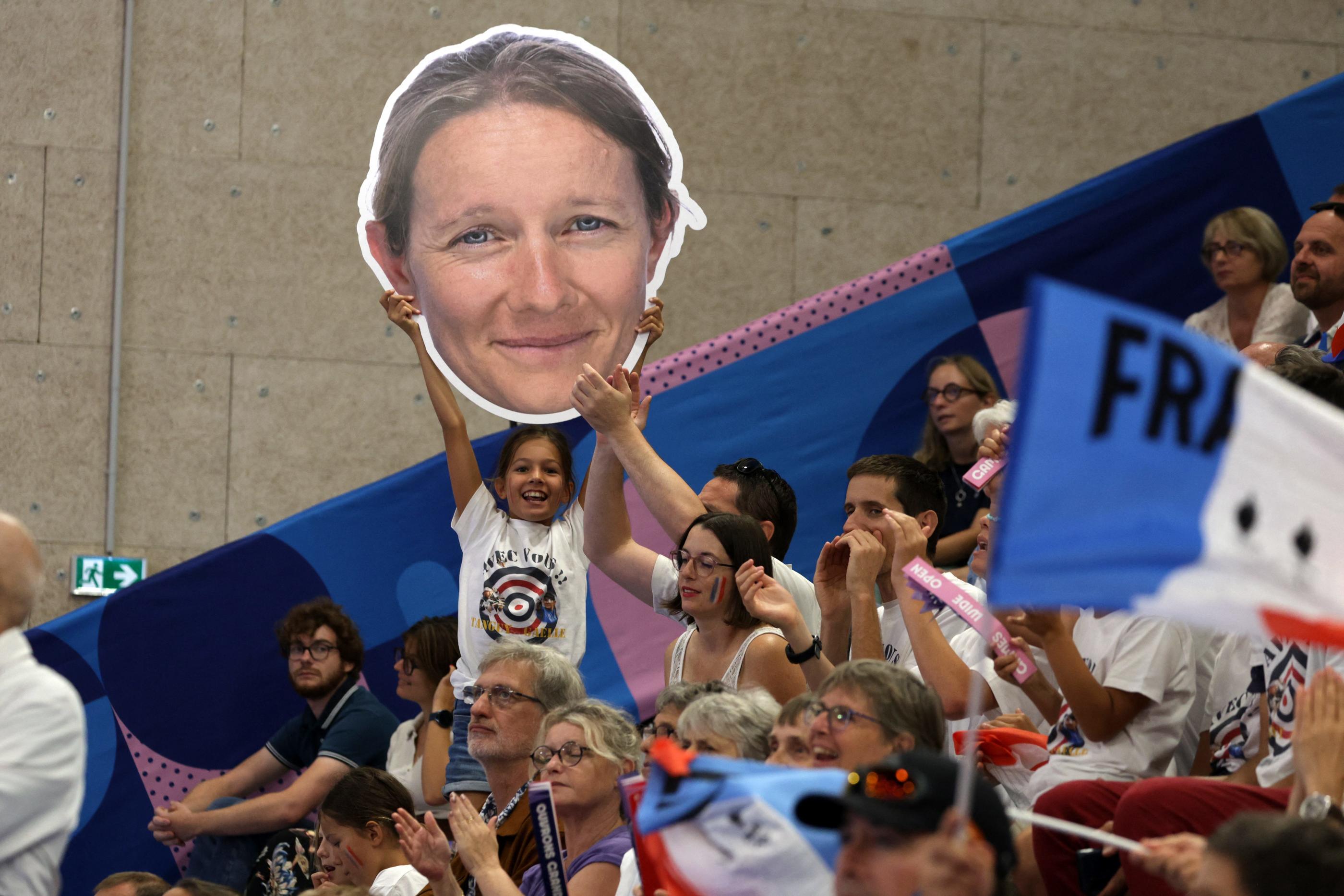 Gaëlle Edon a été soutenue par sa famille et ses amis lors de la finale du 10 m pistolet à air comprimé SH1 à Châteauroux (Indre), ce 31 août. PhotoPQR/La Nouvelle République/Troulliaud