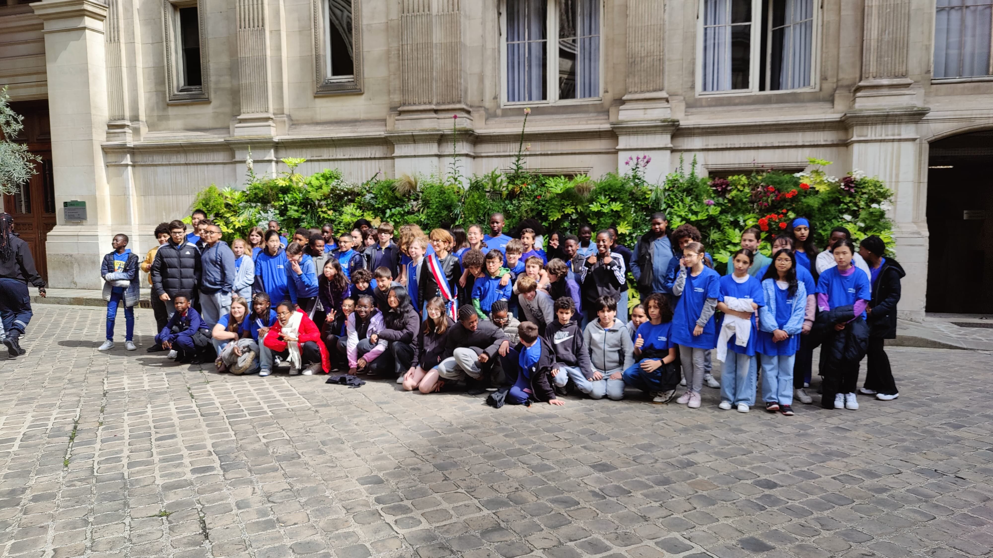 Hôtel de Ville de Paris, ce jeudi matin. L'expérience de l'Assemblée citoyenne des enfants devrait être réitérée l'an prochain. LP/Charles Bonnel