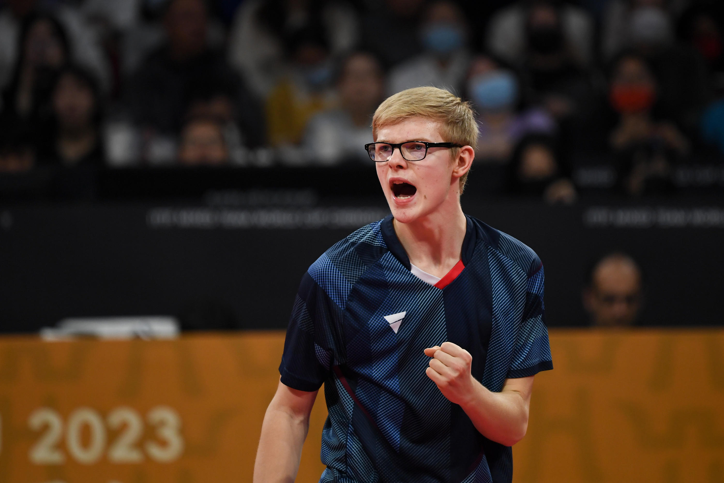 Félix Lebrun, 17 ans, a remporté dimanche son premier WTT Star Contender, un tournoi de 3e division sur le circuit international. Il a battu en finale le n°7 mondial. Icon Sport/Xinhua