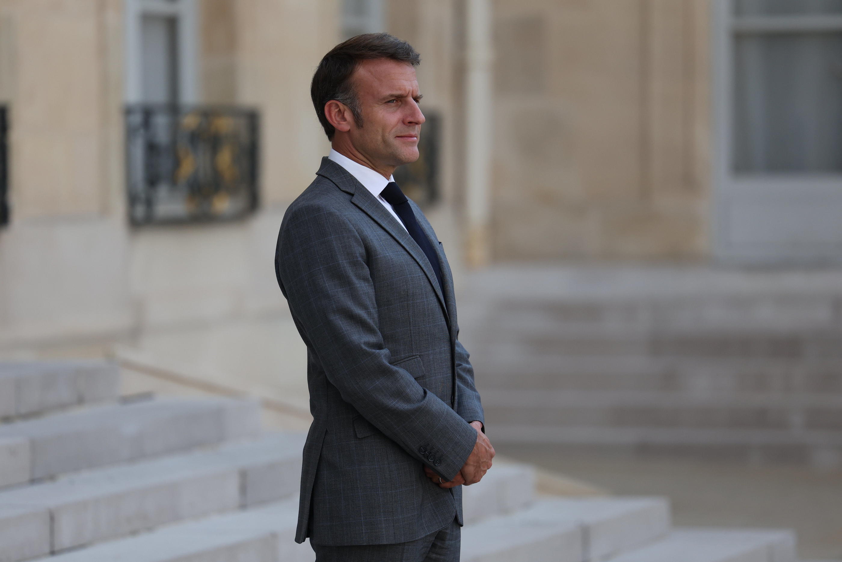 Emmanuel Macron, à l'Élysée, le 24 juin. Le président va créer un ordre décoratif spécifique pour les athlètes médaillés des Jeux olympiques et paralympiques. LP/Arnaud Journois