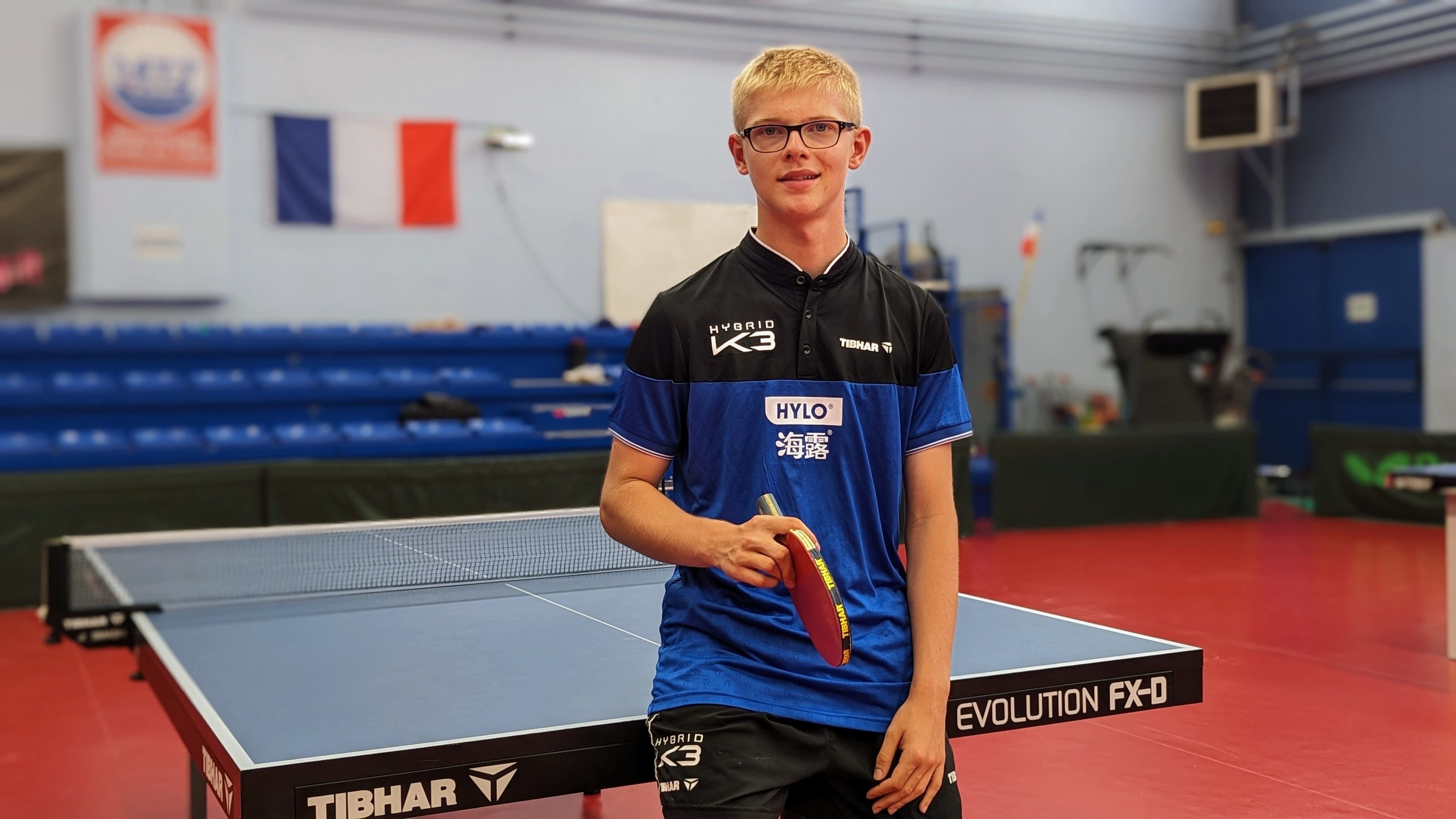 À seulement 16 ans, le pongiste français Félix Lebrun a remporté la médaille d'or aux Jeux européens en juin 2023. LP/Nelly Barbé