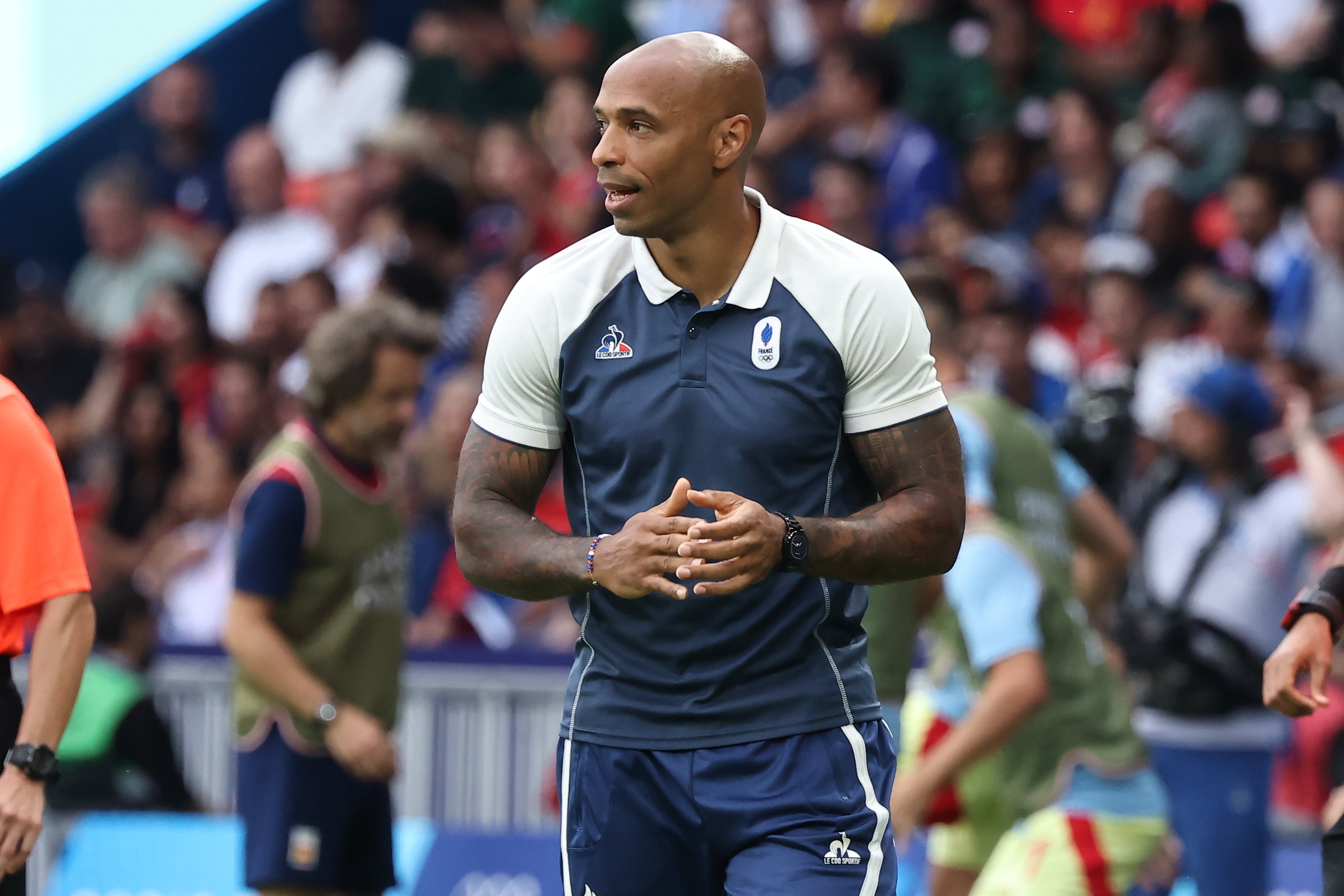 Médaillé d'argent aux JO de Paris avec les Bleus, Thierry Henry est resté sélectionneur de l'équipe de France Espoirs pendant un an. LP/Frédéric Dugit