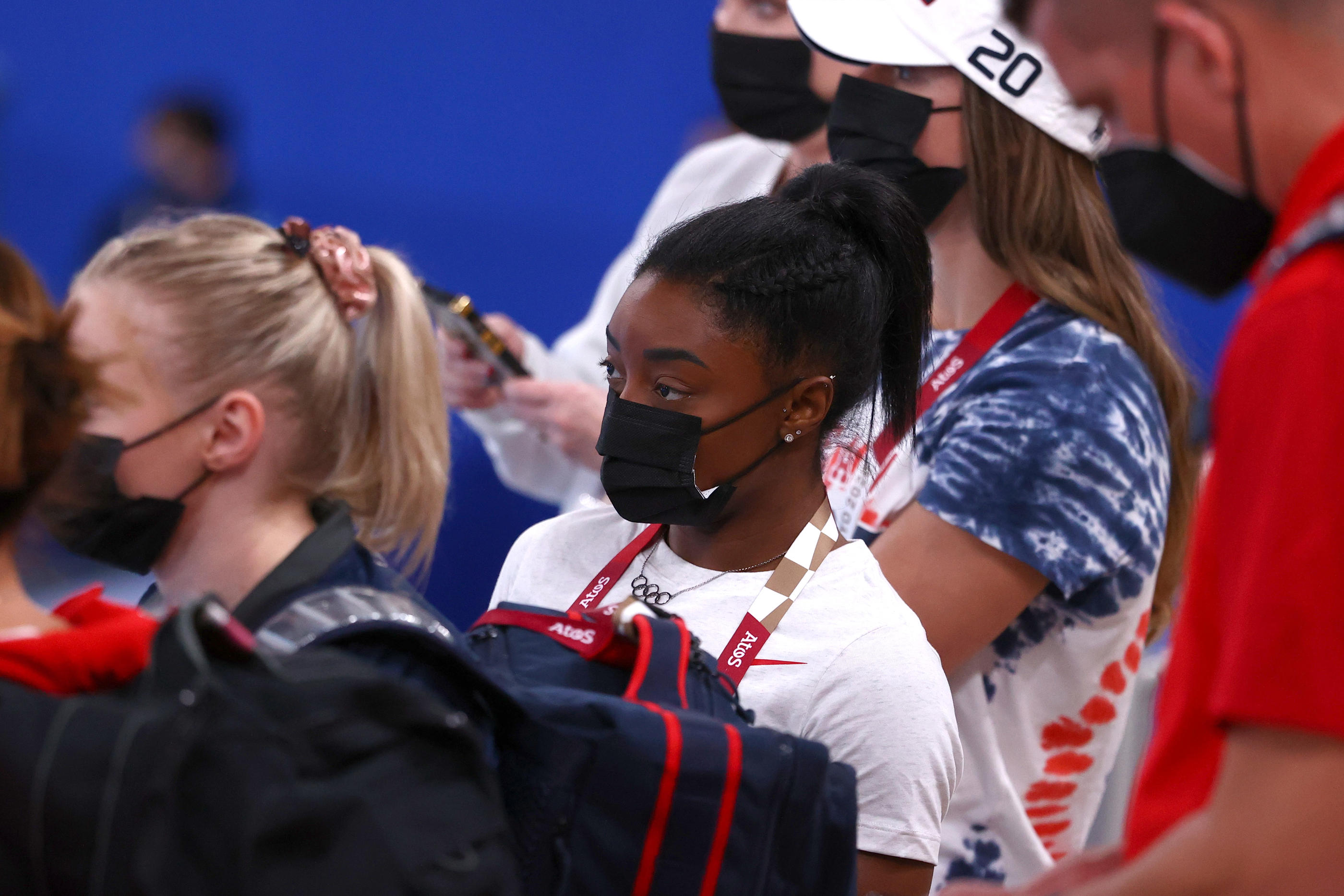 Après s'être retirée du concours général et de plusieurs agrès Simone Biles va retrouver la compétition. REUTERS/Lindsey Wasson