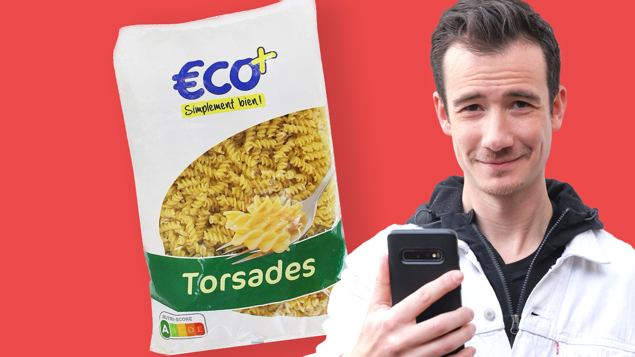 Les torsades de la marque Eco+ Leclerc sont vendues 1,21 € le kg