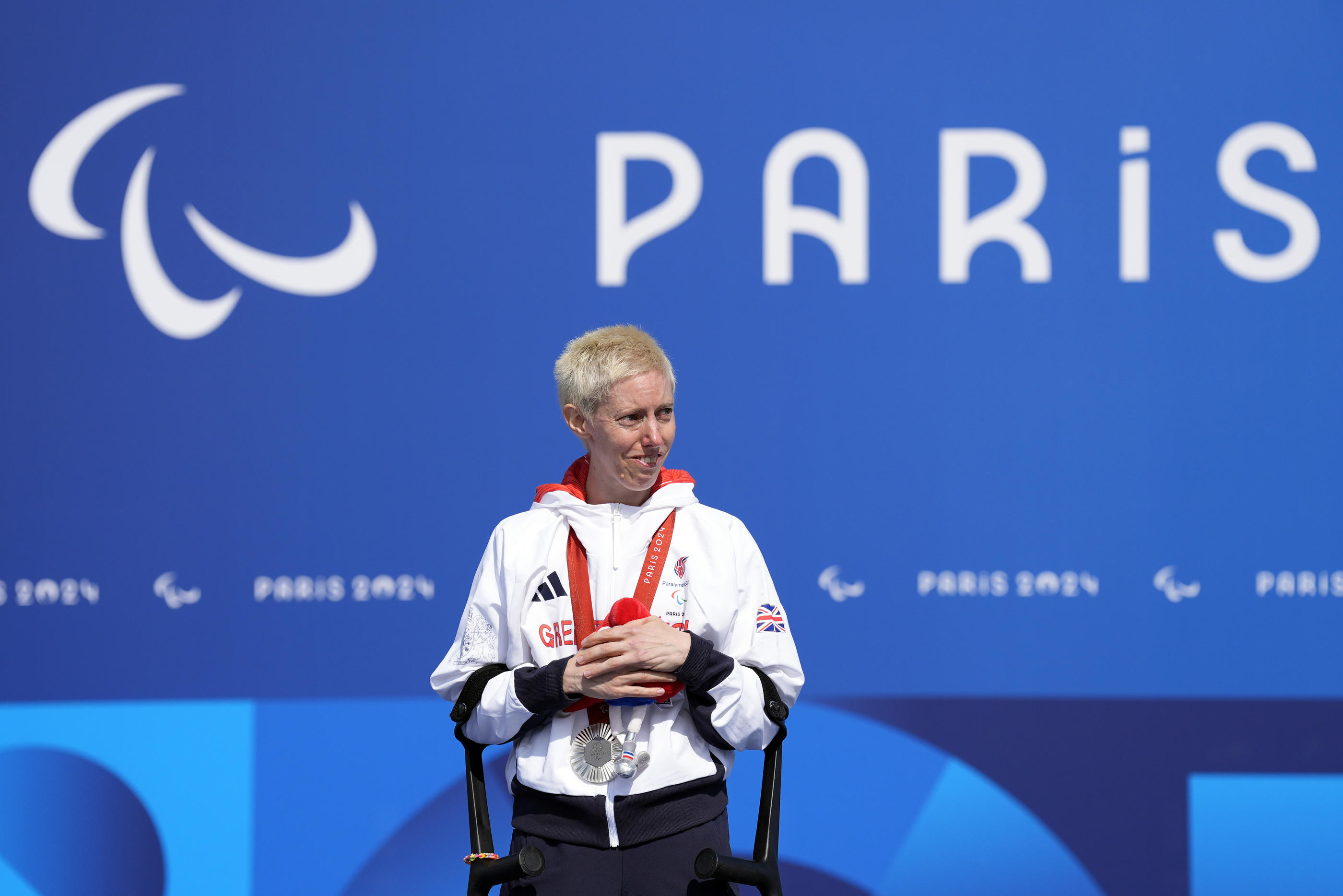 Clichy-sous-Bois (Seine-Saint-Denis), le 4 septembre 2024. La Britannique Frances Brown (30 ans) a décroché sa première médaille paralympique lors du contre-la-montre catégorie C1. Icon Sport/Andrew Matthews