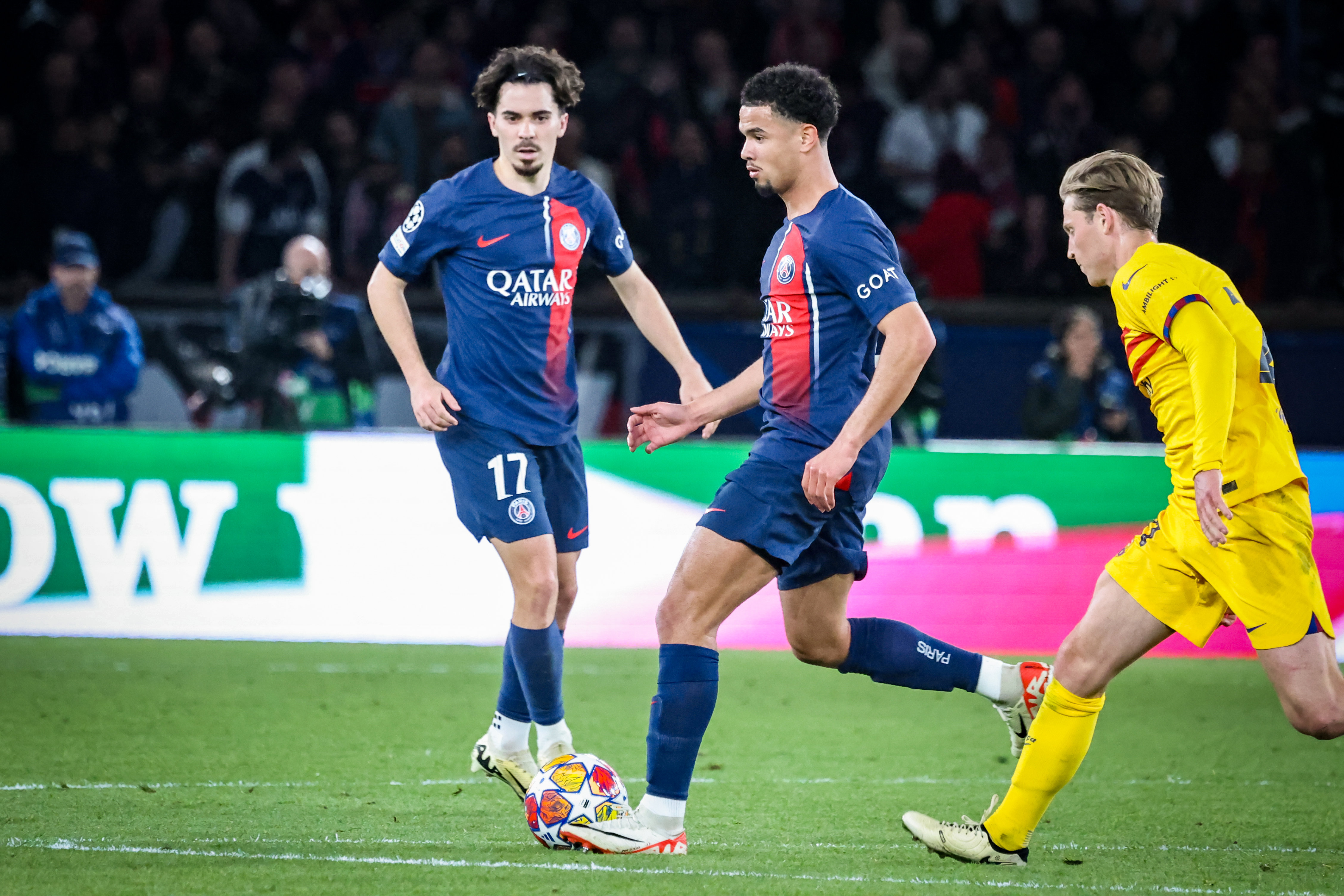 Touchés durant la trêve internationale, Vitinha et Warren Zaïre-Emery seront aptes pour le premier match de Ligue des champions contre Gérone. Photo LP / Fred Dugit