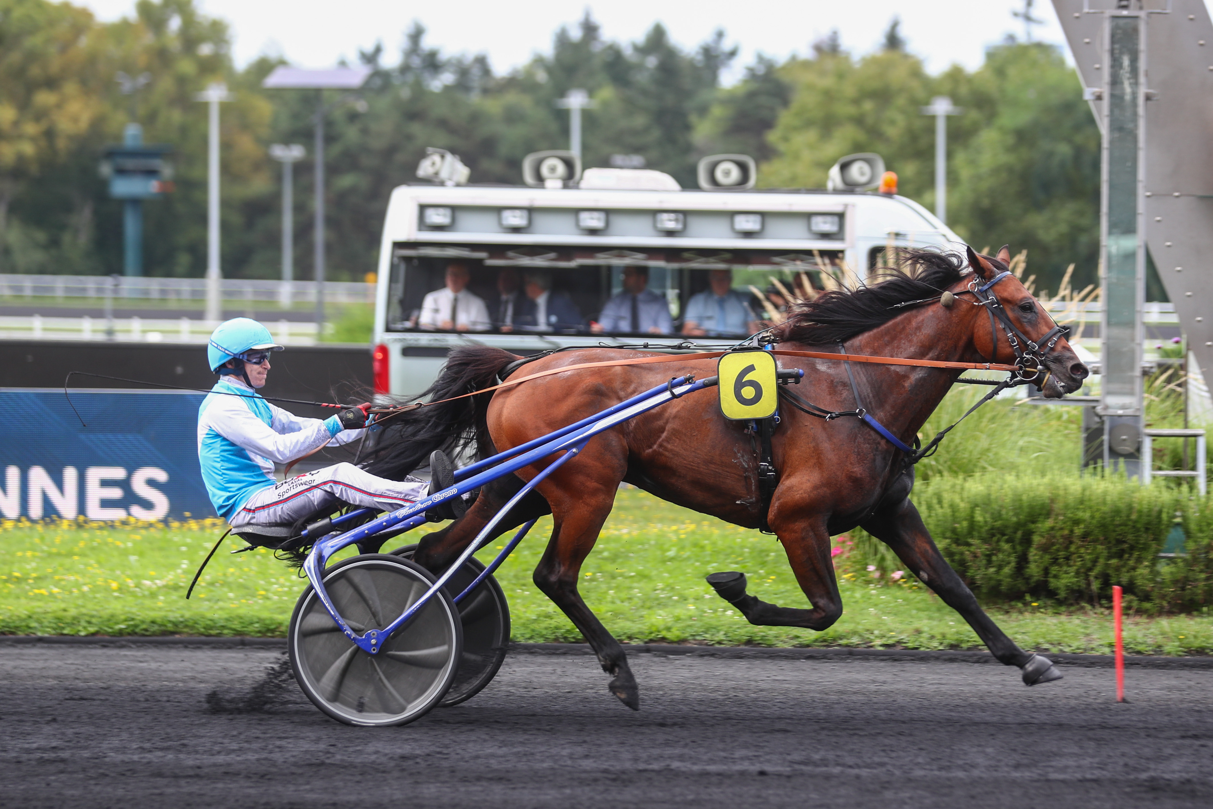 ParisVincennes (XIIe), le 7 Septembre 2024. Hero Sibey remporte son deuxième quinté sans forcer son talent. (Scoopdyga.)