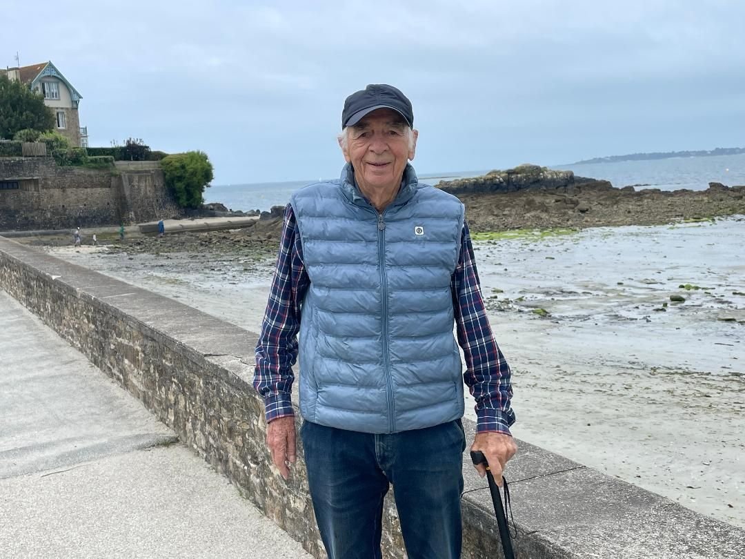 Jean Perru, 99 ans, se souvient très bien de son passage dans la Résistance et de la libération de Concarneau, à laquelle il a participé, en août 1944. LP/T.P.