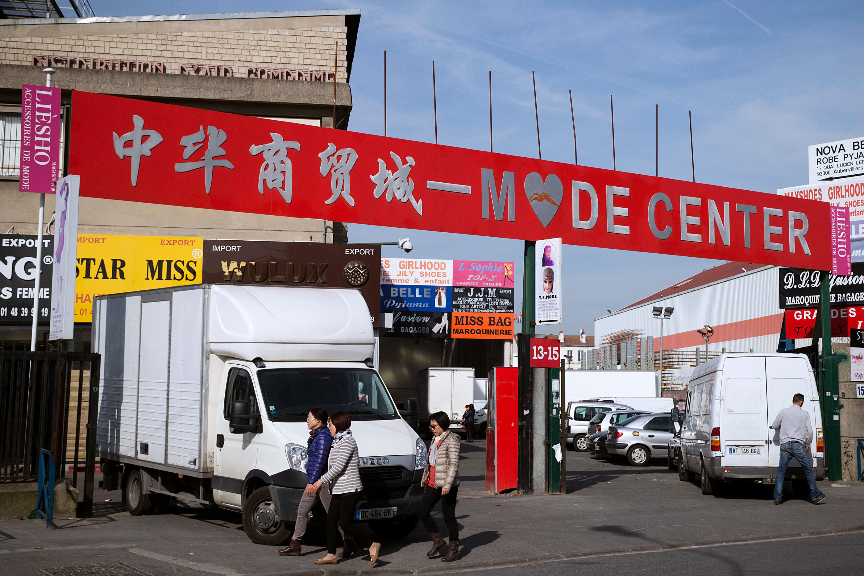 Aubervilliers (Seine-Saint-Denis). Le Centre international d’affaires France-Asie (Cifa) est dépeint comme le « hub du blanchiment », en raison des liquidités colossales qui transitent auprès des commerçants grossistes. (Illustration) AFP/Joël Saget