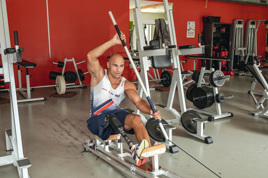 Abel Aber, athlète vosgien de 38 ans amputé de la jambe droite, s’entraîne en vue des épreuves olympiques de para-canoë, qui se tiendront du 6 au 8 septembre. Yann Desgagny